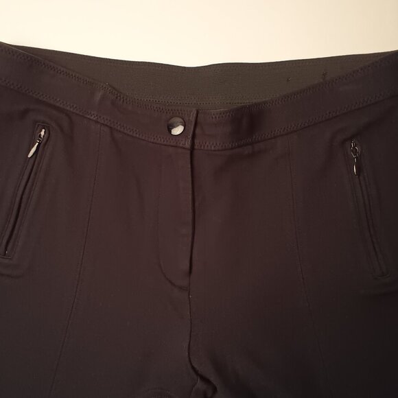 Chico's Equestrian Style Riding Pants Size 6 Mid Rise Skinny Leg Black Color - Picture 4 of 9